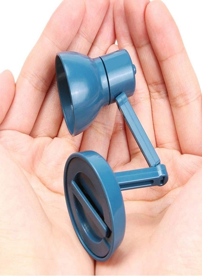 Qintreesify Miniature LED Desk Lamp for Dollhouse, Simulation Furniture Accessory with Light (Blue) - Image 3